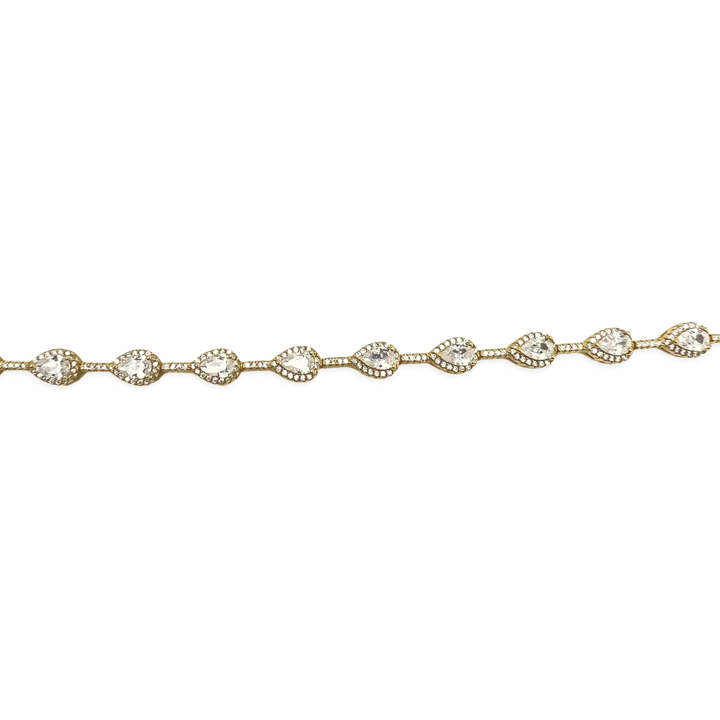 Multi Pavé Pear Stones Bracelet