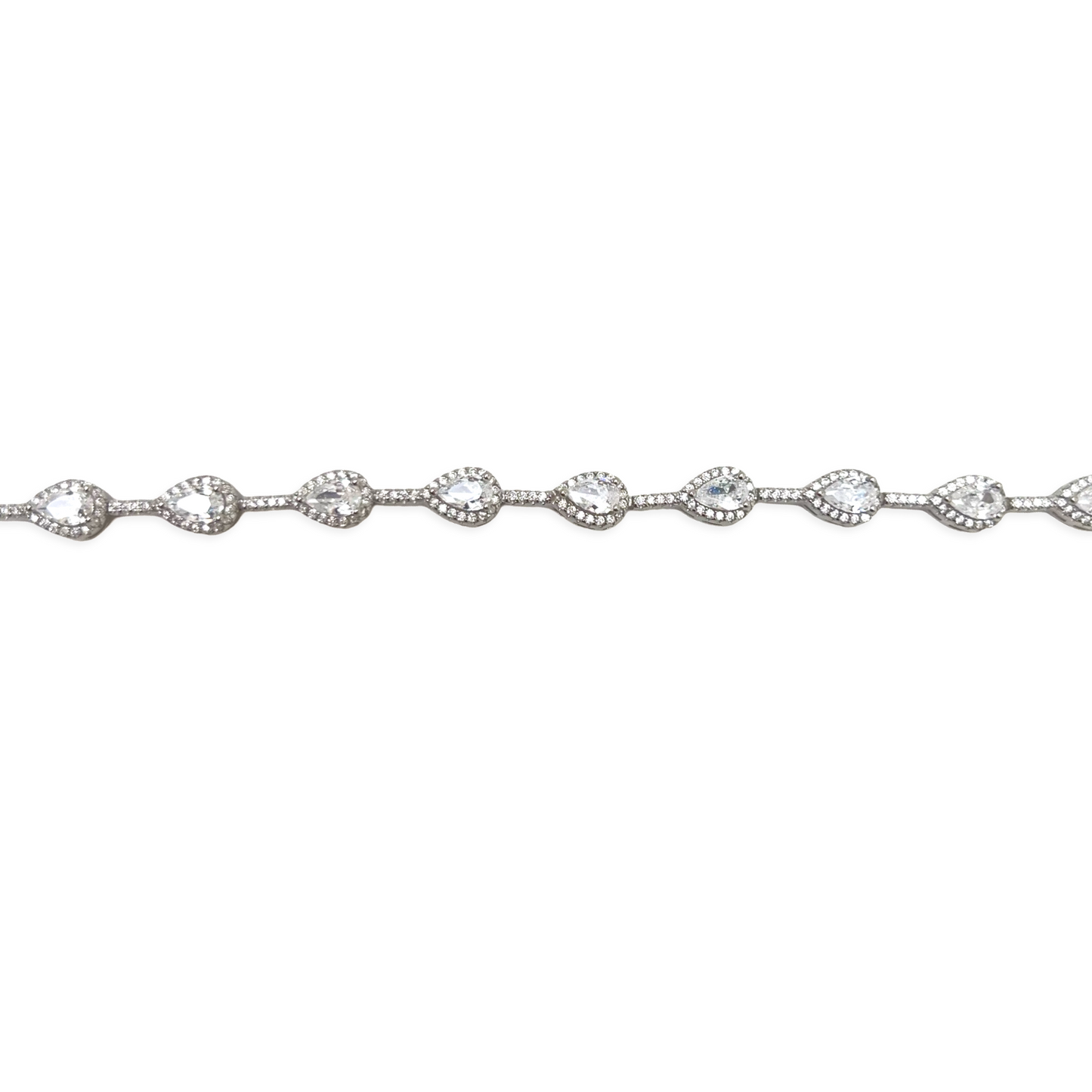 Multi Pavé Pear Stones Bracelet