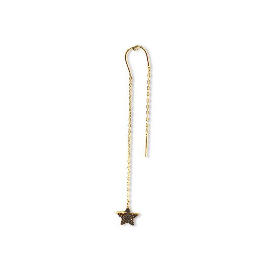 Pavé Star Threader Earring