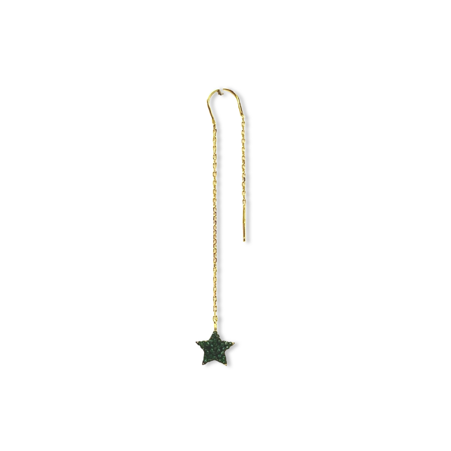 Pavé Star Threader Earring