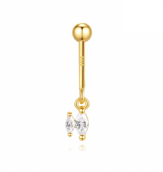 Dangling Double Marquise Rook Earring