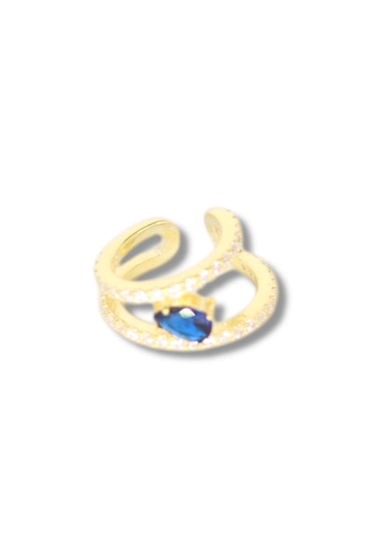 Eternity Pear Earcuff