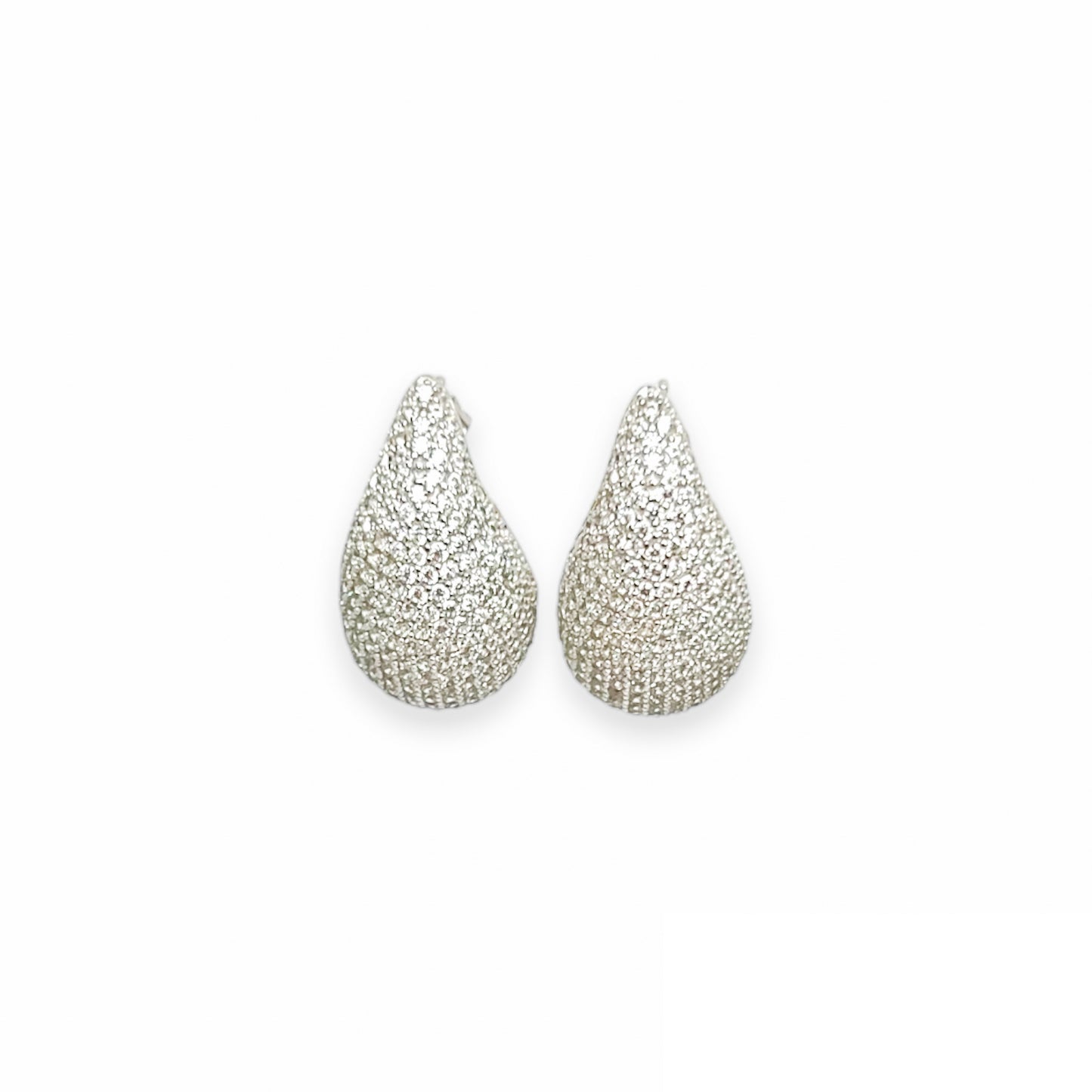 Big Pavé Drop Earrings