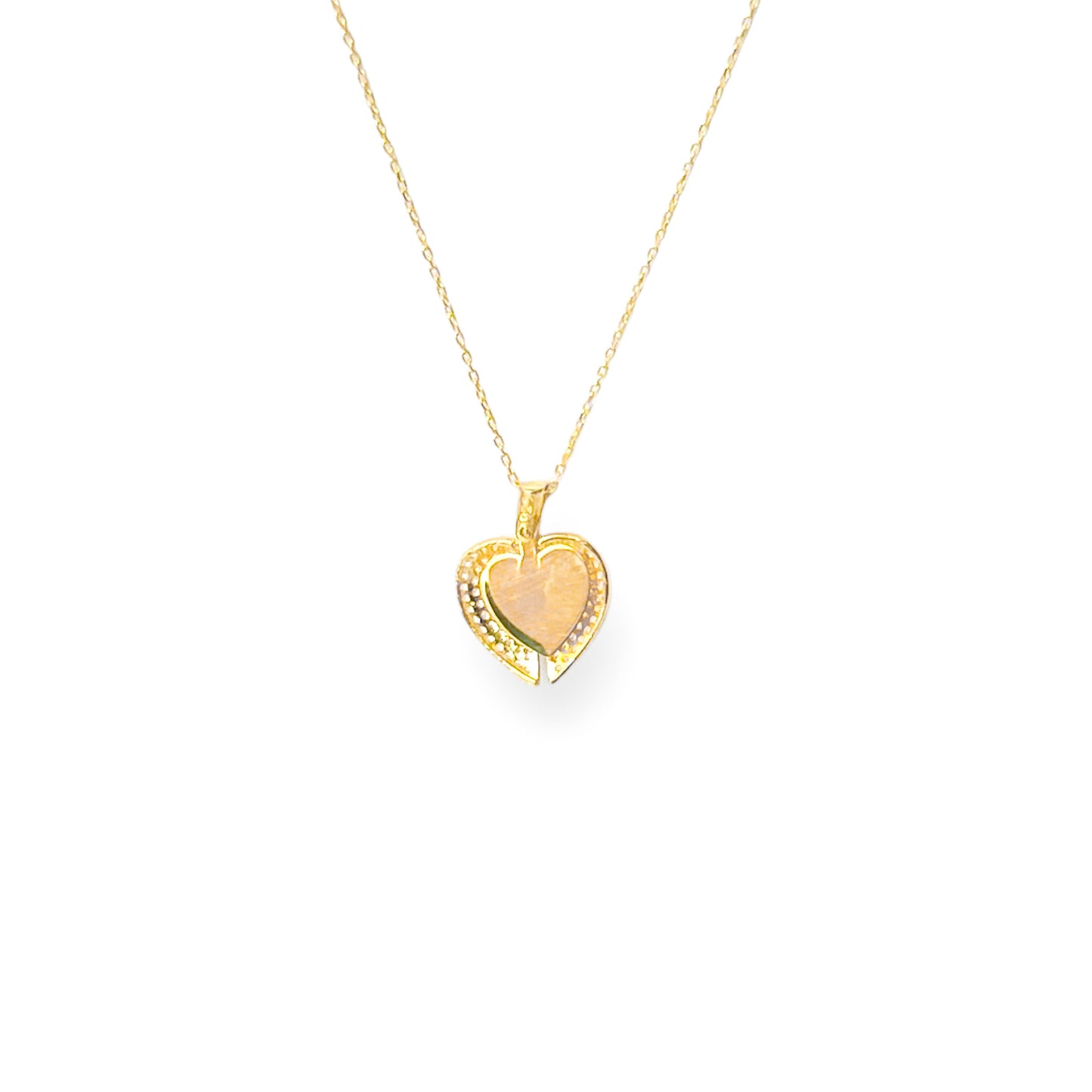 Engravable Pavé Heart with Crystal Locket Necklace