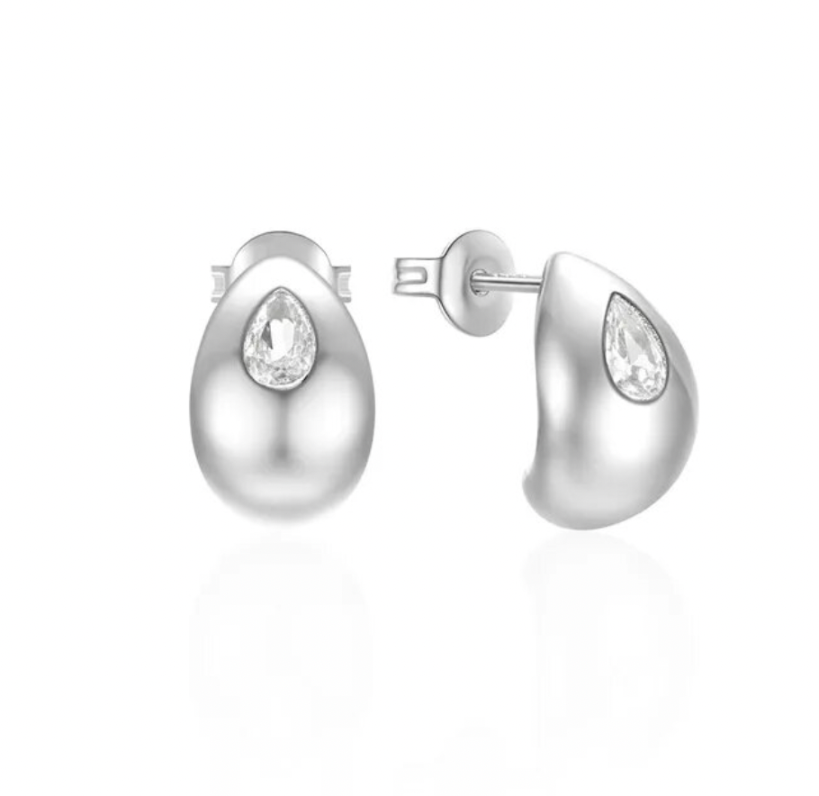 Mini Drop with Pear Crystal Earrings