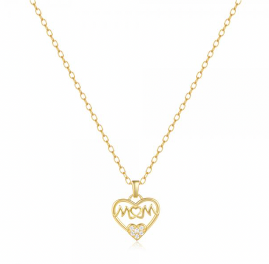 Mom Heart Necklace