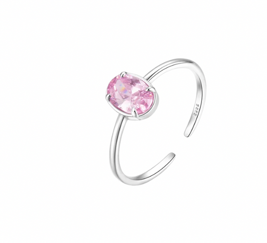 Crystal Oval Ring