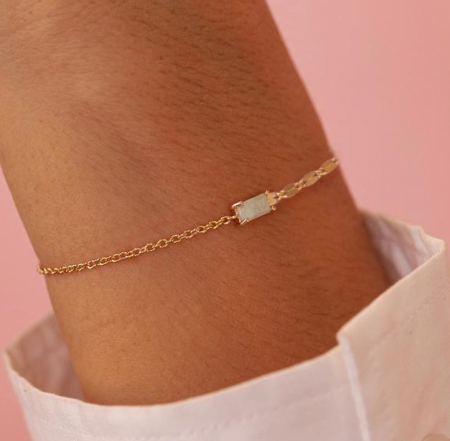 Opal Baguette Bracelet