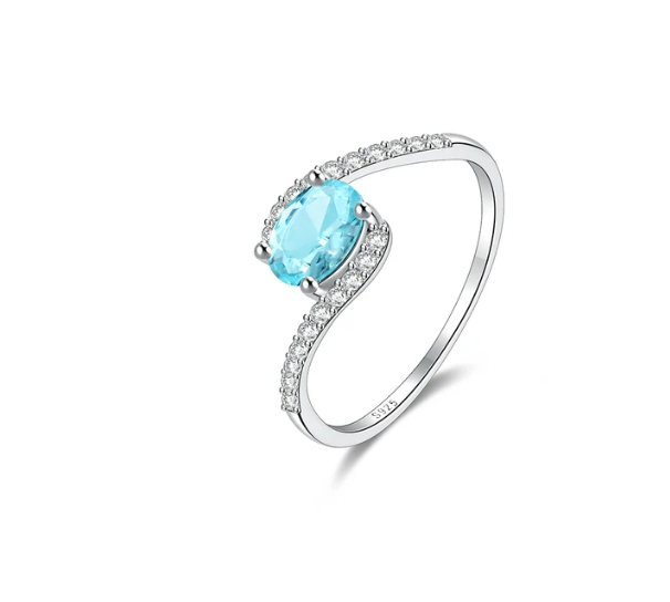 Ocean Blues Oval Ring