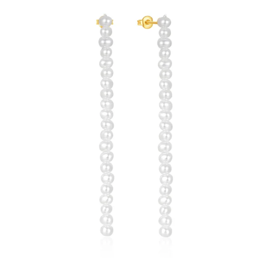 Multi Pearls Tassel Earring