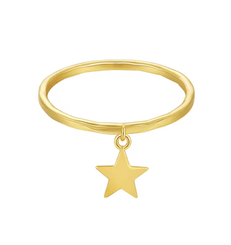 Dangling Star Ring