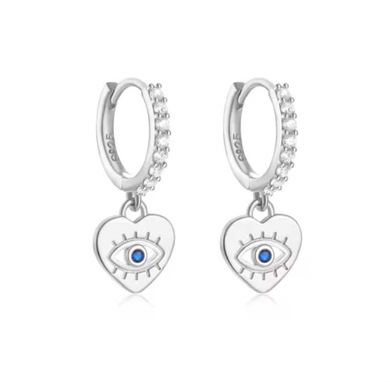 Heart Eye Hoops