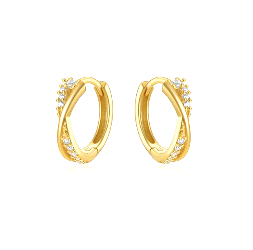 Bold Pavé X Hoops