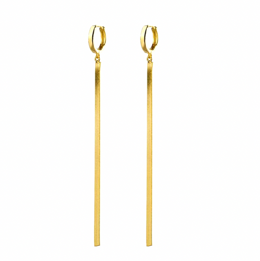 Tassel Snake Chain Hoop Earring