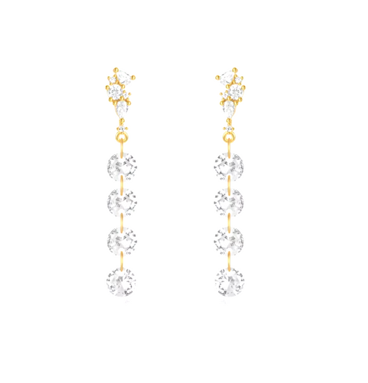 Crystal Sparkles Tassel Earring