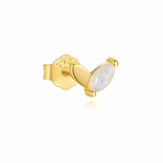 Opal Golden Marquise Stud Earring