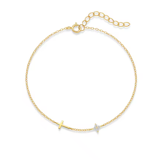 Cross Stone Bracelet