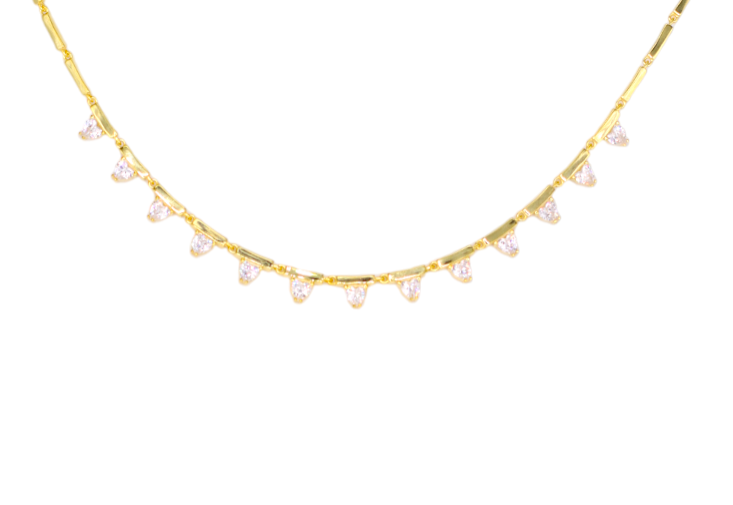 Echo Hearts Drop Necklace