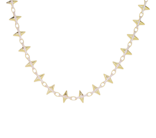 Pavé Spiked Necklace