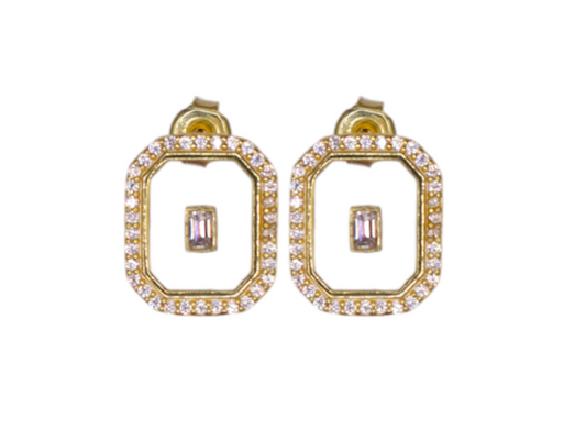 Illusion Octa Baguette Earring