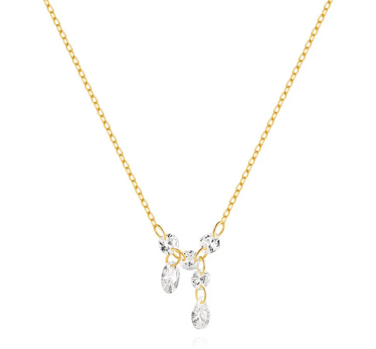 Drop Crystals Necklace