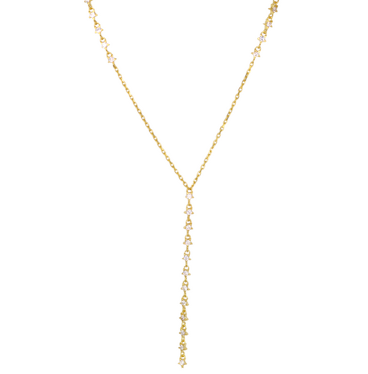 Mini Shining Stars Lariat Necklace