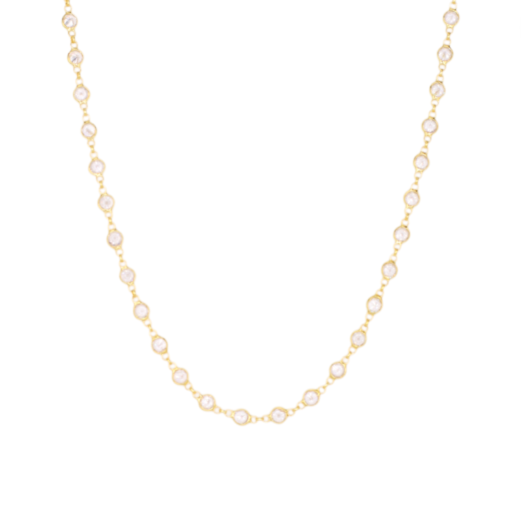 Multi Circle Crystals Necklace