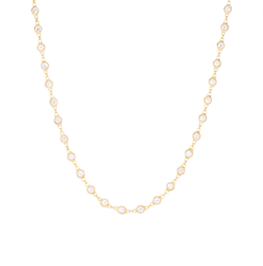 Multi Circle Crystals Necklace