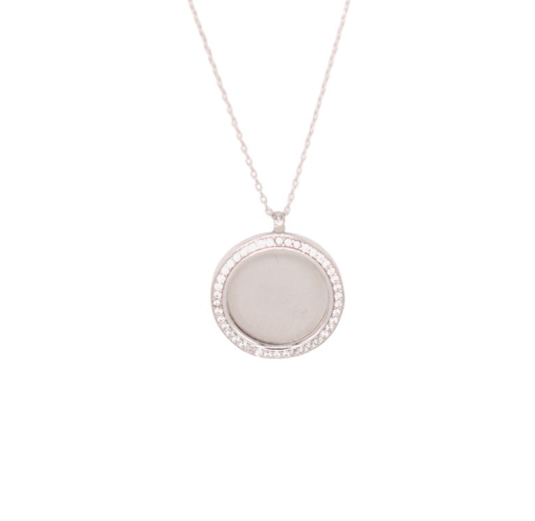Pavé Round Necklace