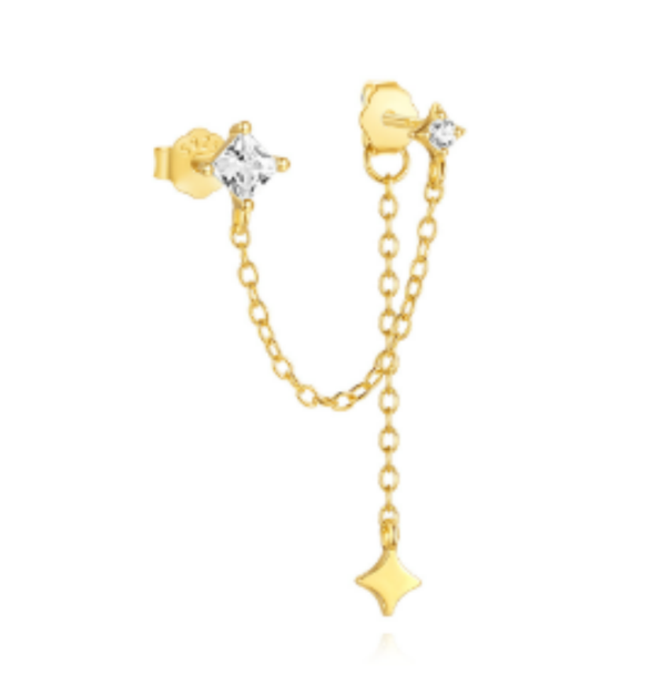 Idyllia Double Chain Earring