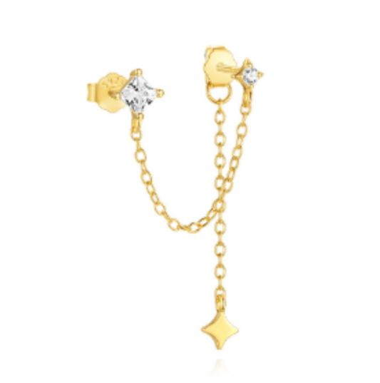 Idyllia Double Chain Earring