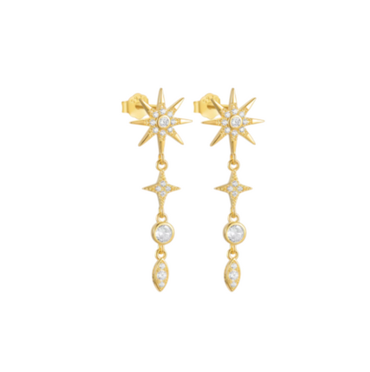 Star Bloom Tassel Earring