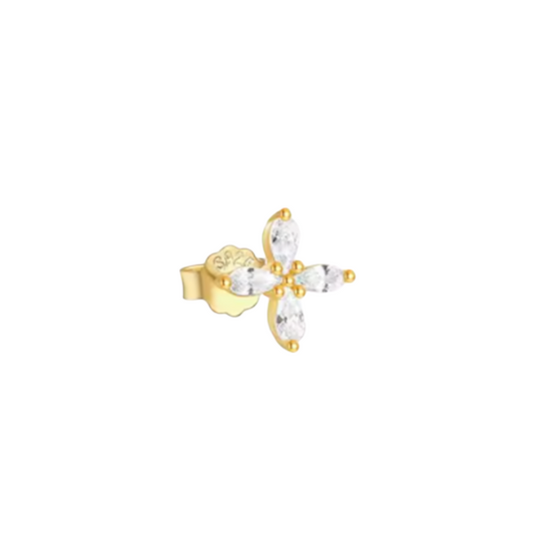 Marquise Flower Stud