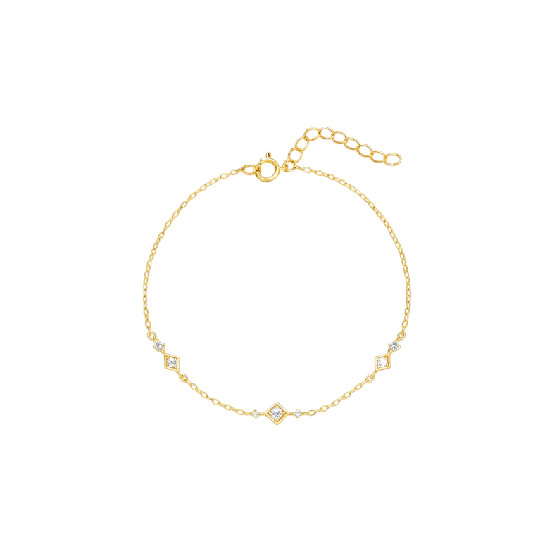 Rhombus Triple Circles Bracelet