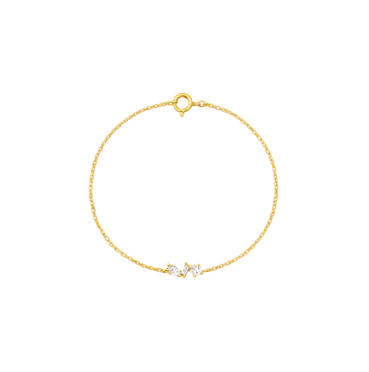Marquise Baguette Circle Stones Bracelet