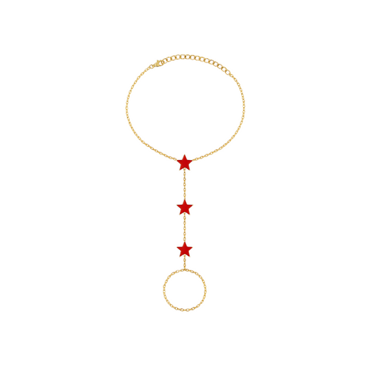 Enamel Stars Handchain