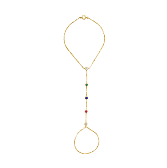 Multi Stones Handchain