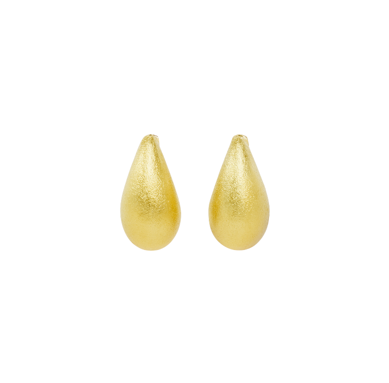 Big Textured Drop Earrings