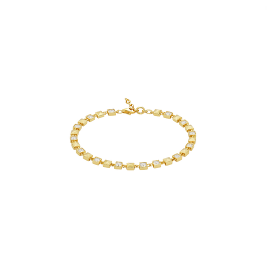 Crystals Bold Squares Bracelet