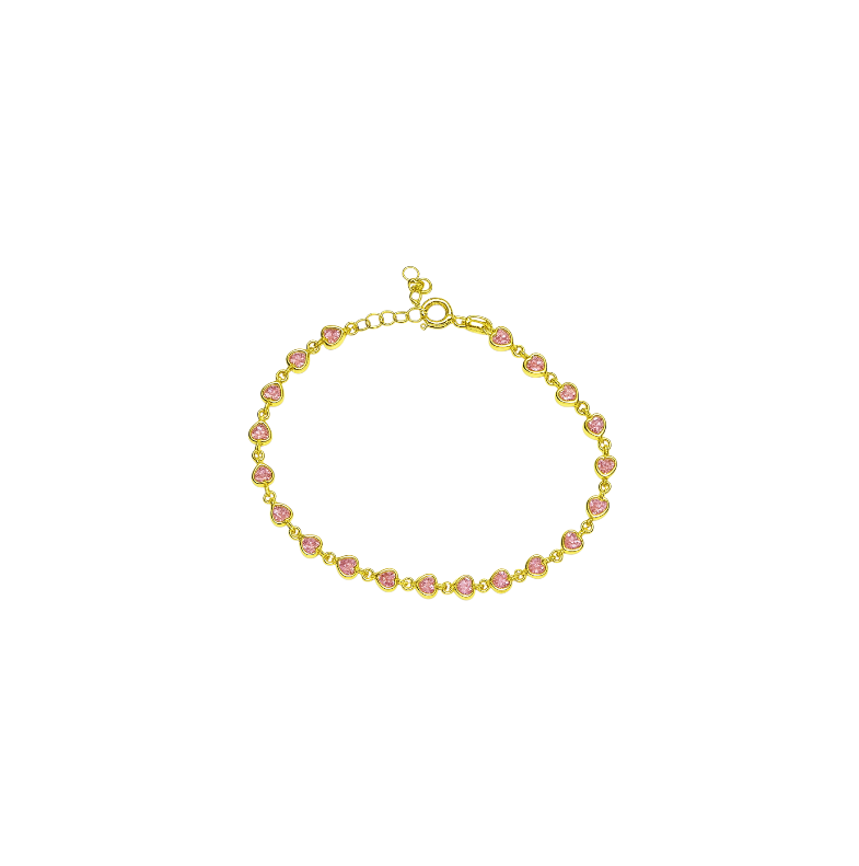 Crystal Hearts Bracelet