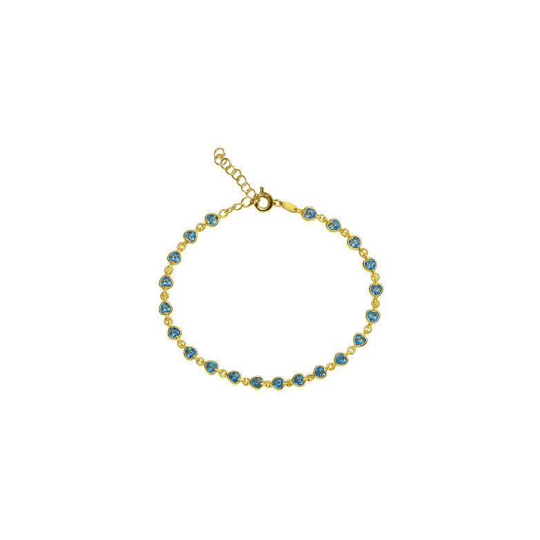 Crystal Hearts Bracelet