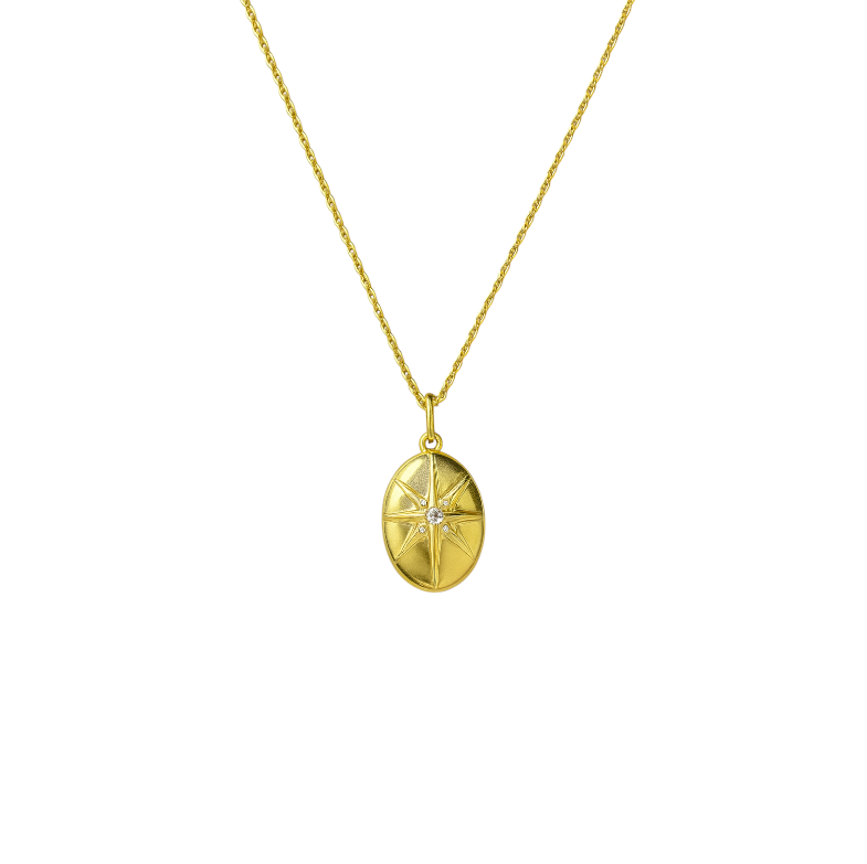 North Star Locket Necklace