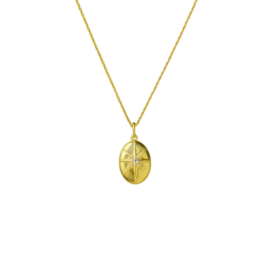 North Star Locket Necklace