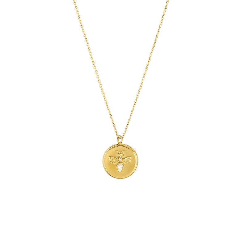 Honey Bee Locket Necklace
