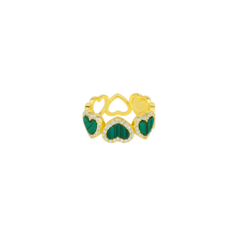 Icy Hearts Ring