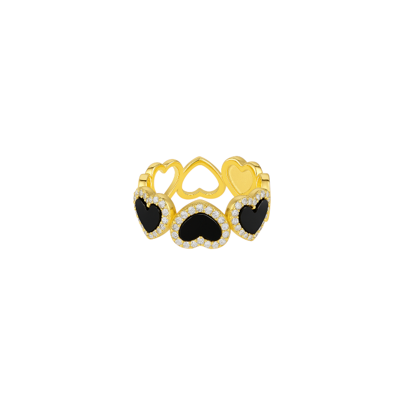 Icy Hearts Ring