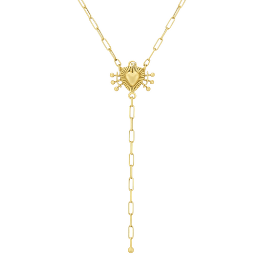 Heartburst Lariat Necklace