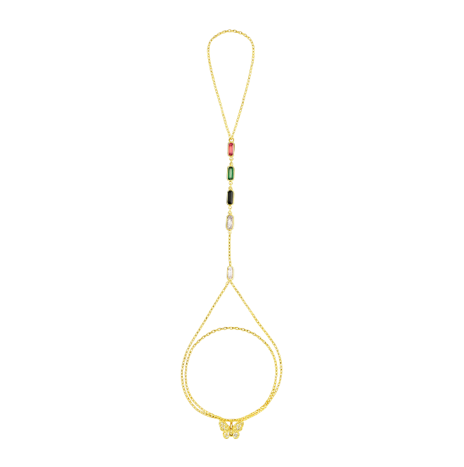 Multi Connected Baguettes Handchain