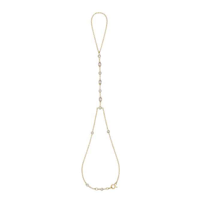 Multi Connected Pears Circles Handchain