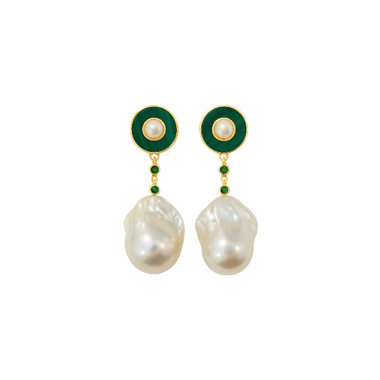 Baroque Pearl Drop Earrings